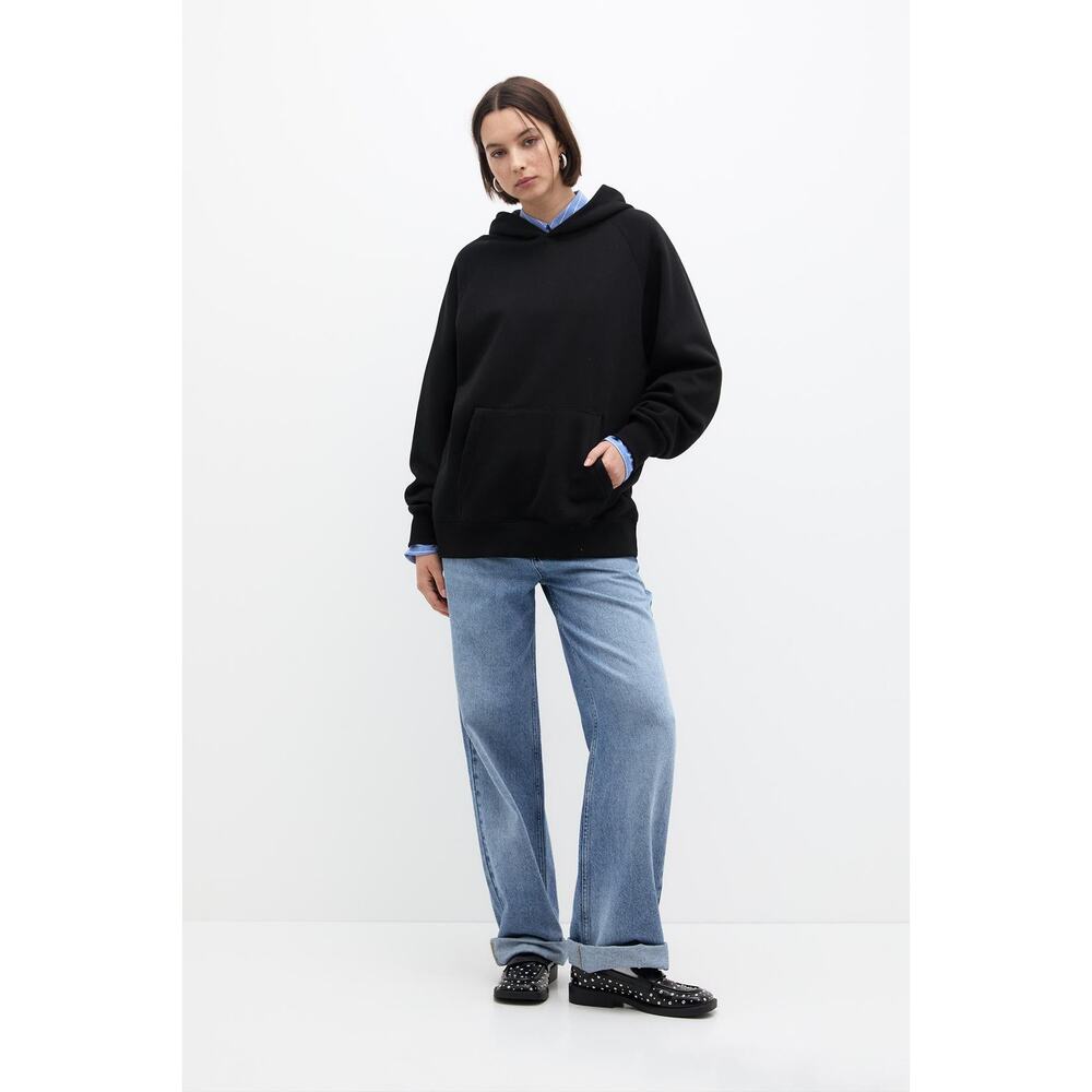 PULL&BEAR Basic Womens Oversized Hooded Sweatshir… - image 3